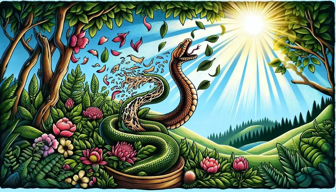Cobra como símbolo de transformação