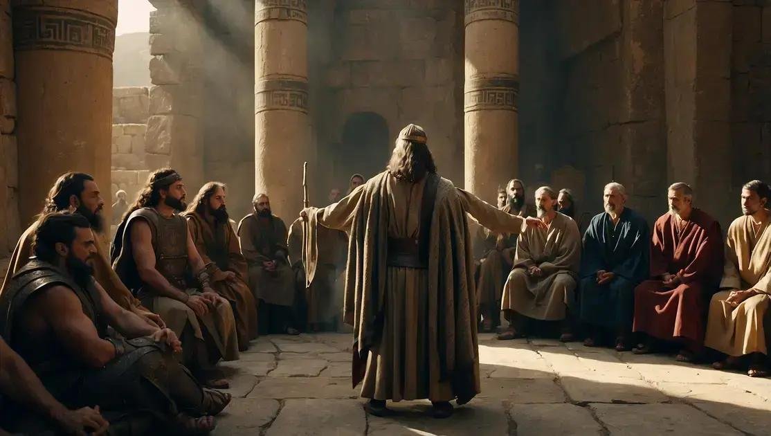 A coragem de Estêvão ao defender a fé cristã antes do martírio