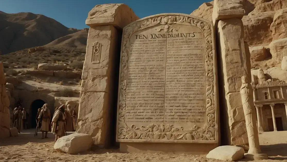 A importância dos dez mandamentos na moral e ética bíblica ao longo da história
