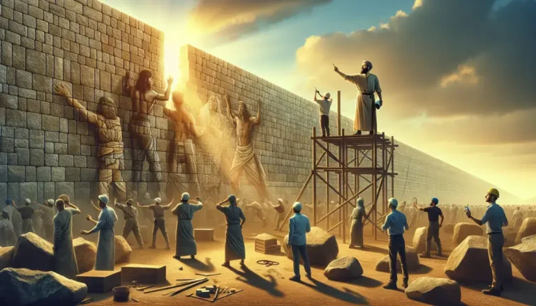 A reconstrução dos muros por Neemias e os ensinamentos sobre liderança e restauração